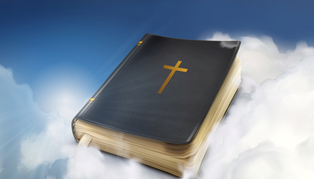 bible in the clouds
